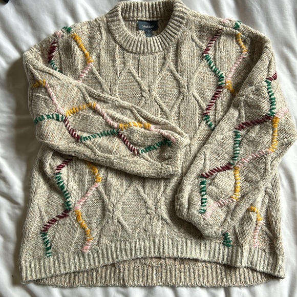 ModCloth oatmeal sweater - Picture 4 of 5